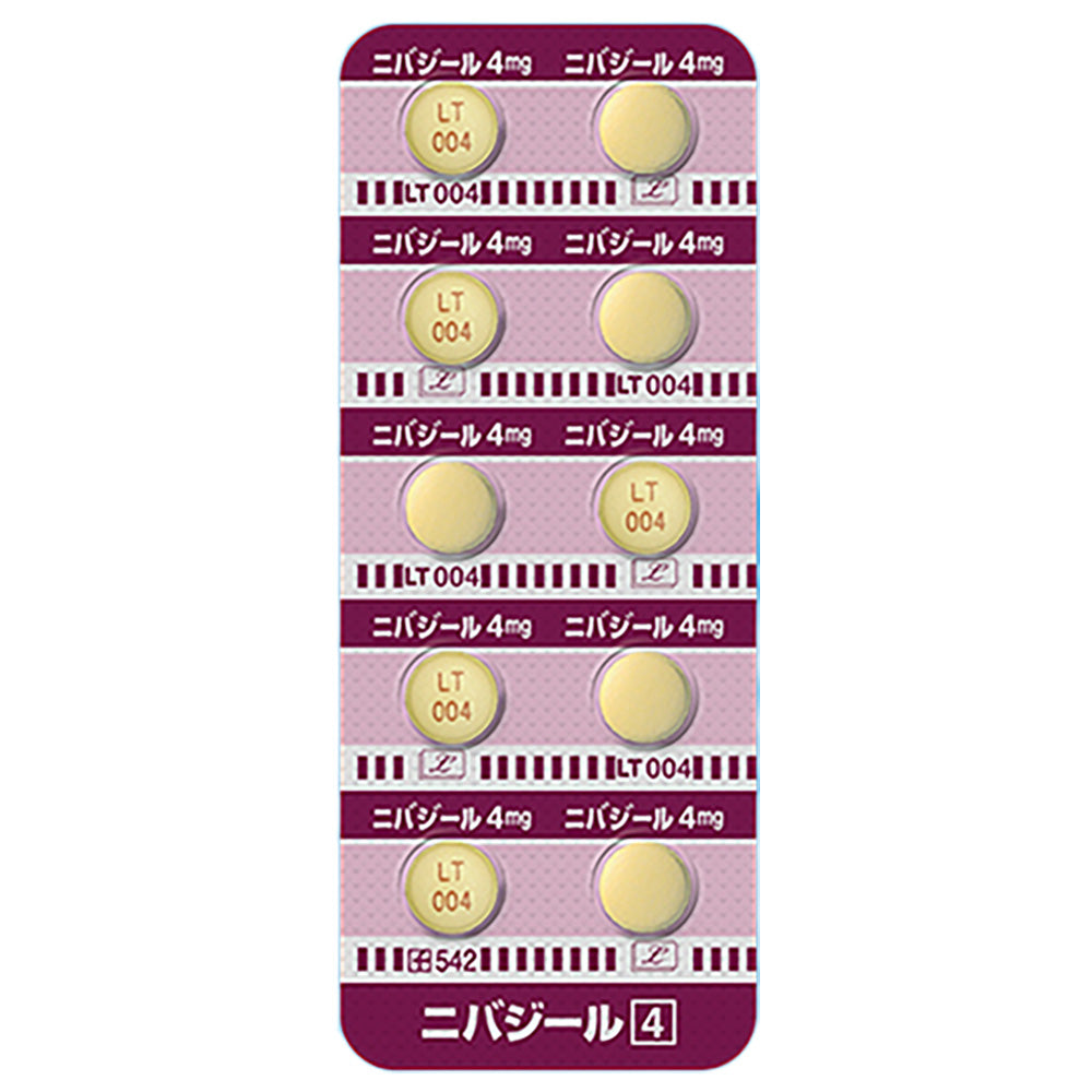 NIVADIL Tablets 2mg / 4mg [Brand Name] 4mg