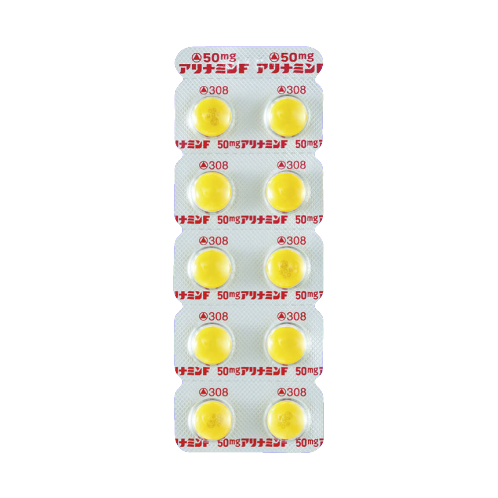 50mg. ALINAMIN-F SUGAR-COATED TABLETS [Brand Name]