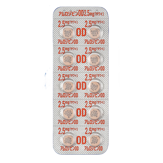AMLODIPINE OD Tablets 2.5mg "SAWAI"[Generic NORVASC]